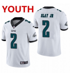 youth philadelphia eagles 2 darius slay jr  white vapor limited Nike jersey 