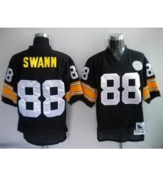 Jerseys Pittsburgh Steelers 88 SWANN Black Throwback jerseys
