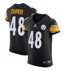Men Nike Steelers #48 Bud Dupree Black Team Color Stitched NFL Vapor Untouchable Elite Jersey