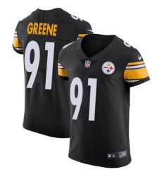 Men Nike Steelers #91 Kevin Greene Black Team Color Stitched NFL Vapor Untouchable Elite Jersey