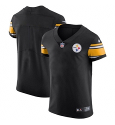 Men Nike Steelers Blank Black Team Color Stitched NFL Vapor Untouchable Elite Jersey