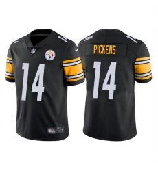 Men Pittsburgh Steelers 14 George Pickens Black Vapor Untouchable Limited Stitched Jersey
