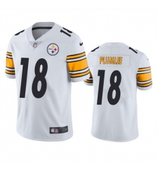 Men Pittsburgh Steelers 18 John Rhys Plumlee White Vapor Untouchable Limited Stitched Jersey
