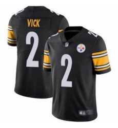 Men Pittsburgh Steelers 2 Michael Vick Black Vapor Untouchable Limited Stitched Jersey