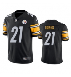 Men Pittsburgh Steelers 21 Tre Norwood Black Vapor Untouchable Limited Stitched Jersey