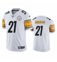 Men Pittsburgh Steelers 21 Tre Norwood White Vapor Untouchable Limited Stitched Jerse