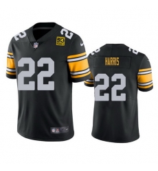 Men Pittsburgh Steelers 22 Najee Harris Black 2023 50th Anniversary Vapor Untouchable Limited Jersey