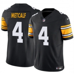 Men Pittsburgh Steelers 4 DK Metcalf Black 2025 F U S E  Vapor Untouchable Limited Stitched Jersey