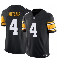 Men Pittsburgh Steelers 4 DK Metcalf Black 2025 F U S E  Vapor Untouchable Limited Stitched Jersey