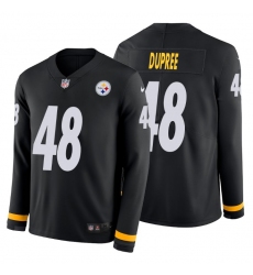 Men Pittsburgh Steelers 48 Bud Dupree Long Sleeve Stitched NFL Jersey