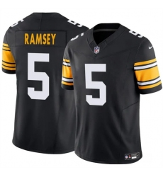 Men Pittsburgh Steelers 5 Jalen Ramsey Black 2025 F U S E  Alternate Vapor Untouchable Limited Stitched Jersey