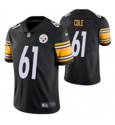 Men Pittsburgh Steelers 61 Mason Cole Black Vapor Untouchable Limited Stitched Jersey