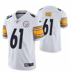Men Pittsburgh Steelers 61 Mason Cole White Vapor Untouchable Limited Stitched Jersey