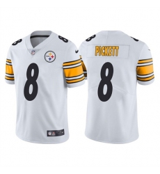 Men Pittsburgh Steelers 8 Kenny Pickett White Vapor Untouchable Limited Stitched Jersey