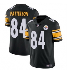Men Pittsburgh Steelers 84 Cordarrelle Patterson Black Vapor Untouchable Limited Stitched Jersey