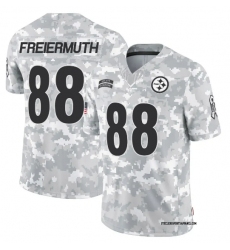 Men Pittsburgh Steelers #88 Pat Freiermuth 2024 Arctic Camo Salute To Service Limited Stitched Football Jersey