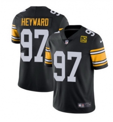 Men Pittsburgh Steelers 97 Cameron Heyward Black 2023 50th Anniversary Vapor Untouchable Limited Jersey