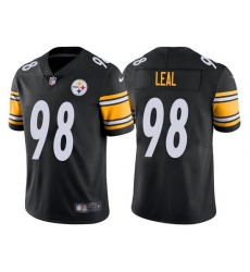 Men Pittsburgh Steelers 98 DeMarvin Leal Black Vapor Untouchable Limited Stitched Jersey