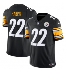 Men Pittsburgh Steelers Black 22 Najee Harris 2023 F U S E  Vapor Untouchable Limited Stitched Jersey
