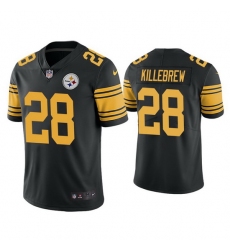 Men Pittsburgh Steelers Miles Killebrew #28 Black Rush Football Jersey