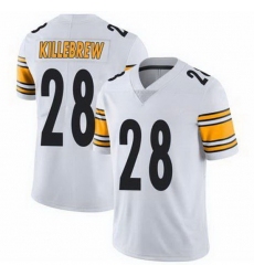 Men Pittsburgh Steelers Miles Killebrew #28 White Vapor Limited Stitched Football Jersey