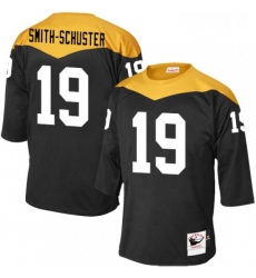 Mens Mitchell and Ness Pittsburgh Steelers 19 JuJu Smith Schuster Elite Black 1967 Home Throwback NFL Jersey