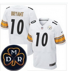 Men's Nike Pittsburgh Steelers #10 Martavis Bryant White NFL Elite MDR Dan Rooney Patch Jersey