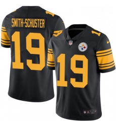 Mens Nike Pittsburgh Steelers 19 JuJu Smith Schuster Limited Black Rush Vapor Untouchable NFL Jersey