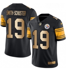 Mens Nike Pittsburgh Steelers 19 JuJu Smith Schuster Limited BlackGold Rush Vapor Untouchable NFL Jersey