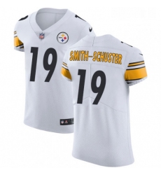 Mens Nike Pittsburgh Steelers 19 JuJu Smith Schuster White Vapor Untouchable Elite Player NFL Jersey