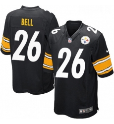 Mens Nike Pittsburgh Steelers 26 LeVeon Bell Game Black Team Color NFL Jersey