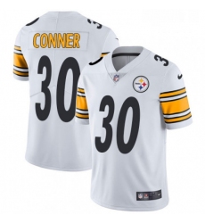 Mens Nike Pittsburgh Steelers 30 James Conner White Vapor Untouchable Limited Player NFL Jersey