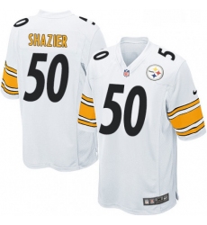 Mens Nike Pittsburgh Steelers 50 Ryan Shazier Game White NFL Jersey