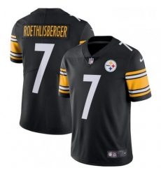 Mens Nike Pittsburgh Steelers 7 Ben Roethlisberger Black Team Color Vapor Untouchable Limited Player NFL Jersey