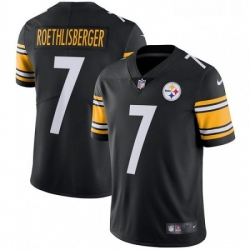 Mens Nike Pittsburgh Steelers 7 Ben Roethlisberger Black Team Color Vapor Untouchable Limited Player NFL Jersey