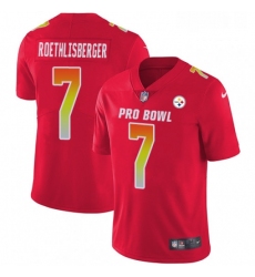 Mens Nike Pittsburgh Steelers 7 Ben Roethlisberger Limited Red 2018 Pro Bowl NFL Jersey