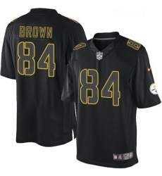 Mens Nike Pittsburgh Steelers 84 Antonio Brown Limited Black Impact NFL Jersey