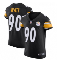 Mens Nike Pittsburgh Steelers 90 T J Watt Black Team Color Vapor Untouchable Elite Player NFL Jersey