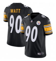 Mens Nike Pittsburgh Steelers 90 T J Watt Black Team Color Vapor Untouchable Limited Player NFL Jersey