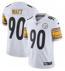 Mens Nike Pittsburgh Steelers 90 T J Watt Limited White Rush Vapor Untouchable NFL Jersey