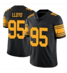 Men's Nike Pittsburgh Steelers #95 Greg Lloyd Black Rush NFL Stitched NFL Jersey
