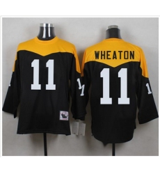 Mitchell And Ness 1967 Pittsburgh Steelers 11 Markus Wheaton Black Yelllow Throwback Men 27s Stitch