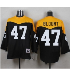 Mitchell And Ness 1967 Pittsburgh Steelers 47 Mel Blount Black Yelllow Throwback Men 27s Stitched N