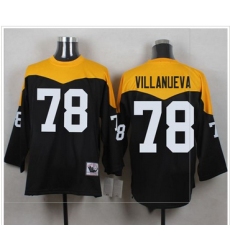 Mitchell And Ness 1967 Pittsburgh Steelers 78 Alejandro Villanueva Black Yelllow Throwback Men 27s 