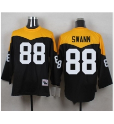 Mitchell And Ness 1967 Pittsburgh Steelers 88 Lynn Swann Black Yelllow Throwback Men 27s Stitched N