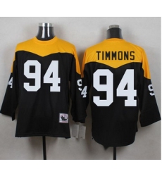 Mitchell And Ness 1967 Pittsburgh Steelers 94 Lawrence Timmons Black Yelllow Throwback Men 27s Stit