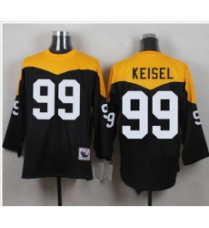 Mitchell And Ness 1967 Pittsburgh Steelers 99 Brett Keisel Black Yelllow Throwback Men 27s Stitched