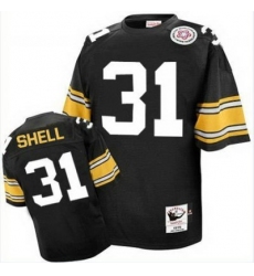 Mitchell And Ness Steelers 31 Donnie Shell Black Stitched NFL Jersey