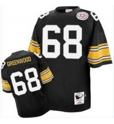 Mitchell And Ness Steelers 68 L.C. Greenwood Black Stitched NFL Jersey
