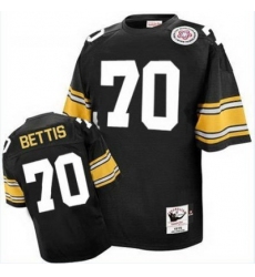 Mitchell And Ness Steelers 70 Ernie Stautner Black Stitched NFL Jersey